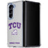 Texas Christian University Horned Frogs Logo Print Galaxy Z Fold5 5G Clear Case